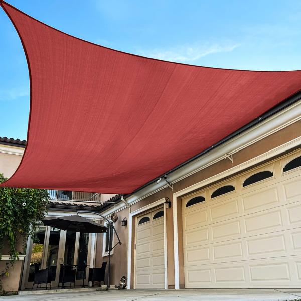 【並行輸入品】 ECOOPTS 5'x5'x5' Waterproof Sun Shade Sail...