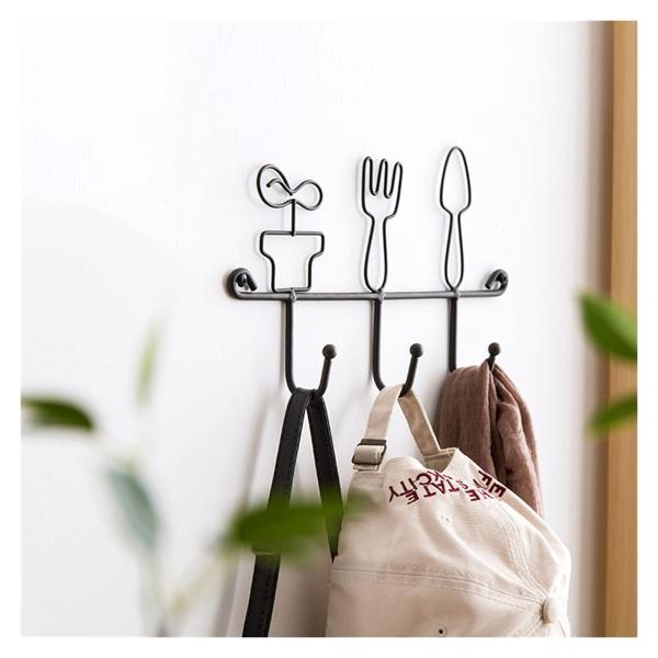 【並行輸入品】Creative Wrought Iron Decorative Hooks Past...