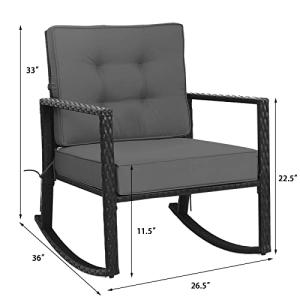 【並行輸入品】 2PCS Patio Ratt...の詳細画像4