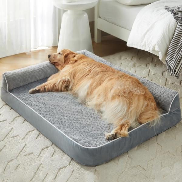 【並行輸入品】 LNSSFFER Orthopedic Dog Beds for Large Dog...