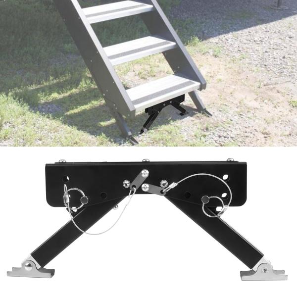 【並行輸入品】 Towallmark RV 2段 手すり付き ホットタブステップ 金属製 ポータブル...