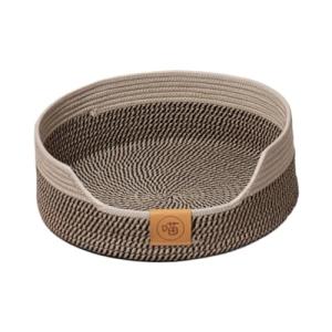 【並行輸入品】 FluffyDream 20 inch Donut Calming Cat Bed, Brown Dog Round Sofa