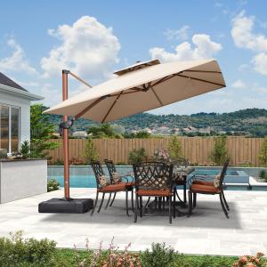 【並行輸入品】 8.5/9/10ft Market Table Umbrella, Outdoor Patio Parasols, UPF 50
