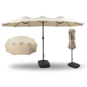 【並行輸入品】 Patio Umbrella Replacement Canopy 7ft 8ft 9ft 10ft, Outdoor Umbr