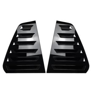 【並行輸入品】 Three T FSFY Rear Window Vent Cover Trim Shutter Glossy Black Si