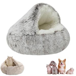 【並行輸入品】 APP Dog Bed, Round Donut Dog Bed for Small Medium Pets, Machine