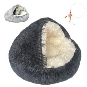 【並行輸入品】 Getifun Pet Sofa Bed, Velvet & Linen Fabric Pet Couch Chair with