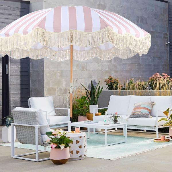 【並行輸入品】 XOBRJQZ 9 FT Large Outdoor Patio Umbrella ...
