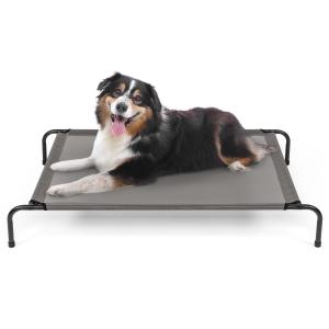 【並行輸入品】 Kawuneeche 高架犬用ベッド 取り外し可能なキャノピー付き 便利なキャリーバッグ付き 屋内シェード 1680D ポータブル