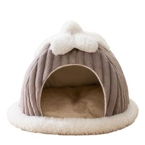 【並行輸入品】 Aqua Marble Texture Dog Bed Nature Stone Blue Veins Medium Pet B