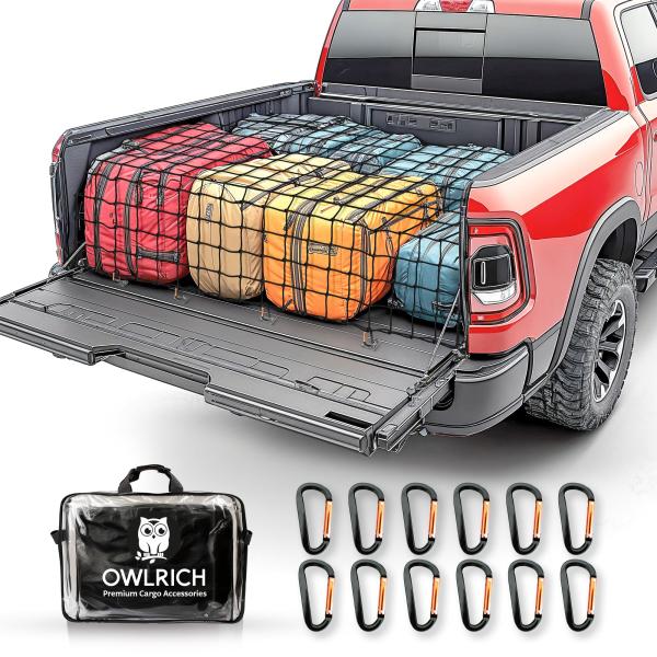 【並行輸入品】 Cakubor Cargo Net for Pickup Truck Bed SUV...