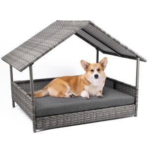 【並行輸入品】 RUYICZB Dog Bed for Medium Small Dogs, Calming Dog Bed Mat for L
