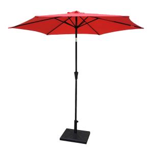 【並行輸入品】 デラックス 8フィート イエロー&ホワイト ストライプ パティオ & ビーチ傘 トラベルバッグ付き Deluxe 8 ft Yel