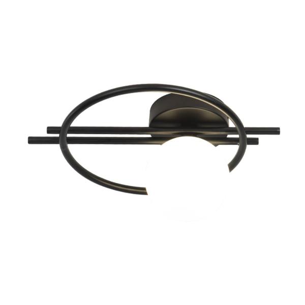 【並行輸入品】 Simple and Modern Globe Semi Flush Mount C...