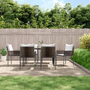 【並行輸入品】 QJBSAVVA Patio Chairs 6 pcs, Camp Chairs Outdoor Chairs Dining C
