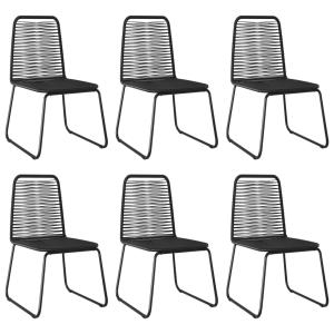 【並行輸入品】 QJBSAVVA Patio Chairs with Cushions 6 pcs, Outdoor Chairs Comfy