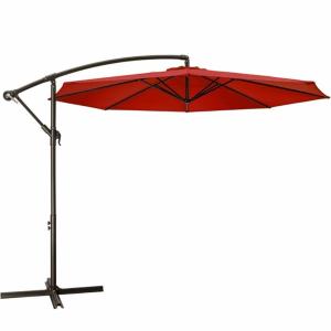 【並行輸入品】 vidaXL 屋外用パラソル LEDライト付き 78.7インチx83インチ アルミニウム 調節可能 耐候性 傘 傾けるデザイン