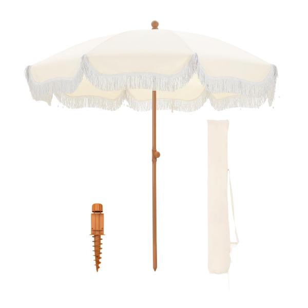 【並行輸入品】 Pure Garden 9フィート 半円パティオ傘 ベース付き ブルー Pure G...