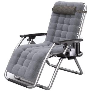 【並行輸入品】 CKKNILV Reclining Chair Folding Zero Gravity Lounge Chair, Outdo