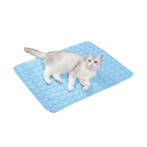 【並行輸入品】 Plush Pet Bed, Polka Dot Pattern, Blue and...