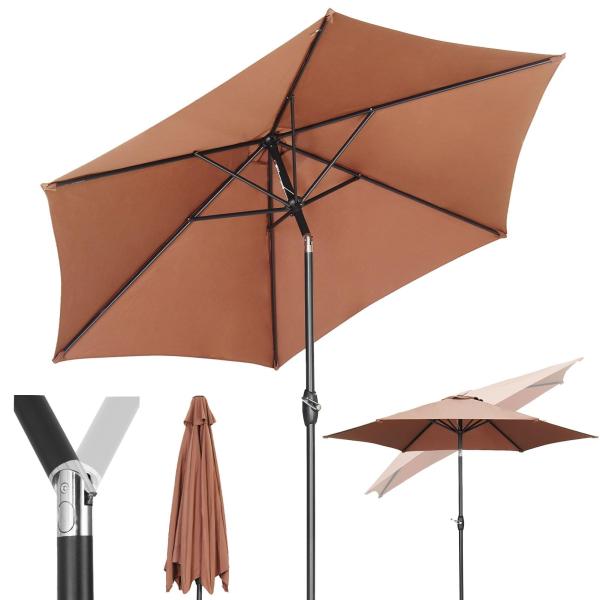 【並行輸入品】 200cm Boho Fringe Umbrella Outdoor Patio, ...