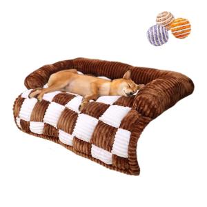 【並行輸入品】 Peekaboo Cat Cave Bed Tunnel Dual Level Design with Donut Bed an