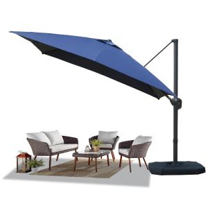 【並行輸入品】 ABBLE Outdoor Patio Umbrella 6.5 Ft Square with Tilt and Crank,