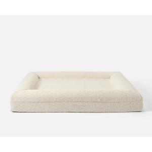 【並行輸入品】 vidaXL Round Black Faux Leather Dog Sofa 18.9X18.9X12.6 in Plush