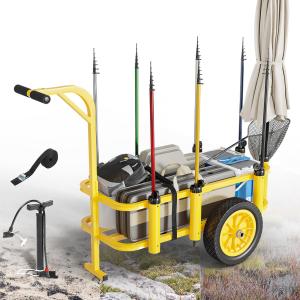 【並行輸入品】 HKLGorg Folding Wagon Cart Collapsible Wagon Cart with Wheels He