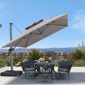【並行輸入品】 Cast Iron Umbrella Base 17.7 Inch Diameter by Trademark Innovat