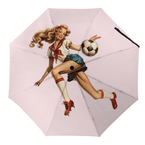 【並行輸入品】 Vintage Basketball Travel Umbrella for Rai...