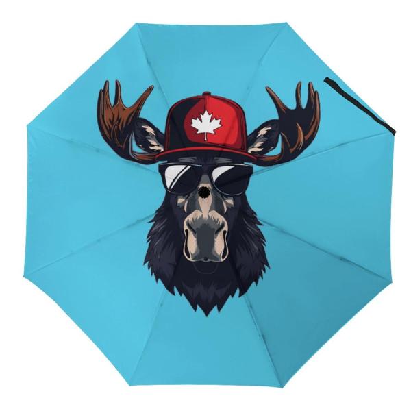 【並行輸入品】 Dolphins Ocean Blue Sky Travel Umbrella fo...
