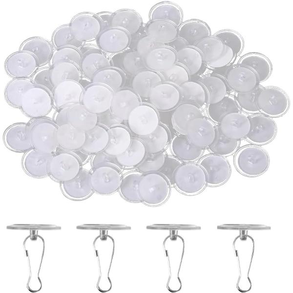【並行輸入品】Jingelmall 80個パック 自己粘着ウォールフック 粘着天井フック 小さなディ...