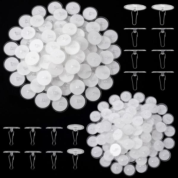 【並行輸入品】Mxxipp 80個パック 自己粘着シーリングフック 吊り下げ用 粘着性ドリル不要 天...