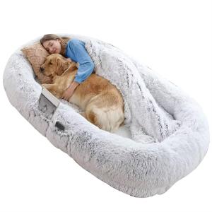 【並行輸入品】 Made4Pets 犬用ベッド 中型犬用 エッグメモリーフォーム 大型犬用ベッド 取り外し可能なカバー付き 防水ペットベッドマット