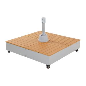 【並行輸入品】 DAVEE Furniture 6.5フィート 正方形 マーケット/パティオ傘 傾きとクランク付き 庭 芝生 デッキ 裏庭 プール