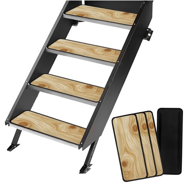 【並行輸入品】 CLOHOMIN Gray Camo RV Step Covers Decorati...