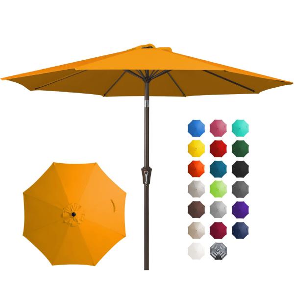 【並行輸入品】 AMMSUN 6.5フィート 高耐久 フリンジ 強風 ビーチパラソル サンドアンカー...