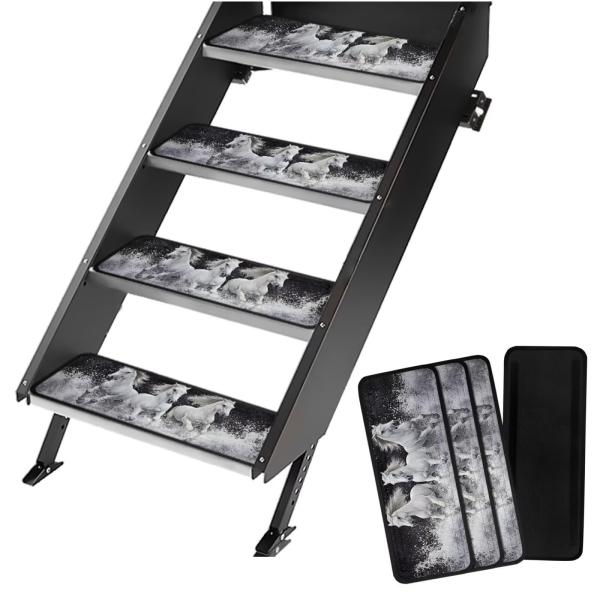 【並行輸入品】 KEIAHUAN Purple Camo Branch RV Step Covers...