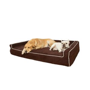 【並行輸入品】 Arlee Bumper Box Memory Foam Pet Bed, Removable Washable Cover,