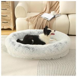 【並行輸入品】 CUIYMXSC Human Dog Bed, Extra Large Human Sized Dog Bed, Faux Fu
