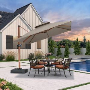 【並行輸入品】 カリフォルニア傘、パティオシート、20 x 20インチ、プレミアムアウトドアメモリーフォーム、タイ付きオレフィン生地、ダイニングチ