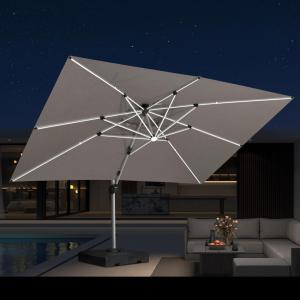 【並行輸入品】 Midtown Umbrella (ミッドタウン) 傘 10年 色あせない 9フィート UVプルーフ ライト ネイビー ポ