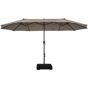 【並行輸入品】 AosKe ビーチパラソル 6.5フィート ポータブル パティオ傘 砂のアンカー傾斜通気口付き UPF50+ 紫外線保護