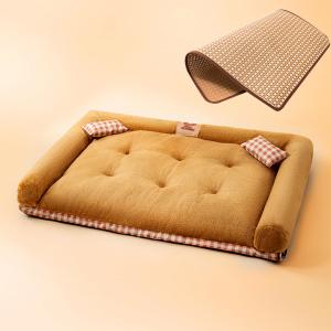 【並行輸入品】 Sherry Kline Pets Small Cuddler Cup Pet Bed Blue 24x24