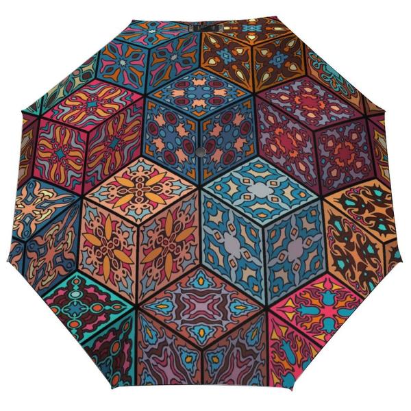 【並行輸入品】 Donnapink Manual Open/Close Umbrella, 3 Fo...