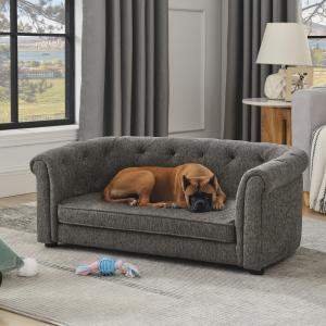 【並行輸入品】 Bowsers ミネラル シェニール ピアッツァ 犬用ベッド XL Bowsers Mineral Chenille Piazza