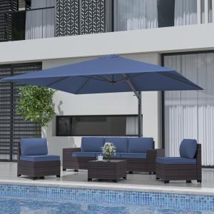 【並行輸入品】 9ft Sunbrella Outdoor Market Umbrella Replacement Canopy Fits 8