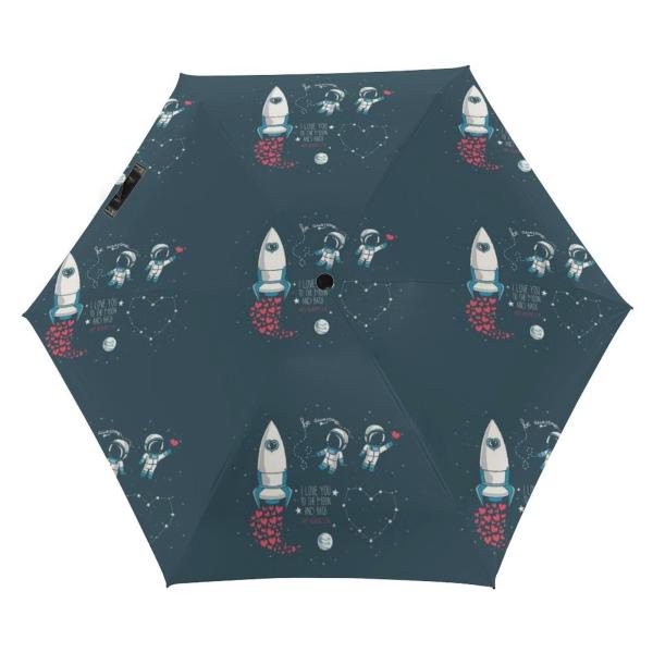 【並行輸入品】 Nugier 5 Fold 6 Ribs Travel Sun Parasol, F...