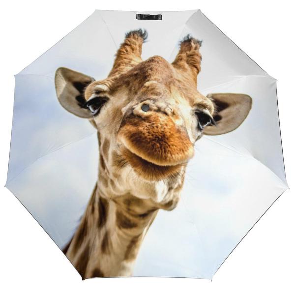 【並行輸入品】 Automatic Umbrella, 3 Fold 8 Ribs Travel S...